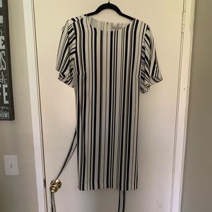 H&M black and white dress
